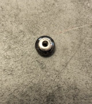 Charm Pandora Vetro Murano Viola Argento