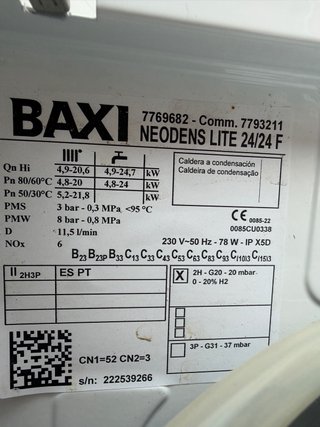Caldera Baxi Neodens Lite Blanca