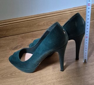Zapatos tacón Marypaz verde botella T38
