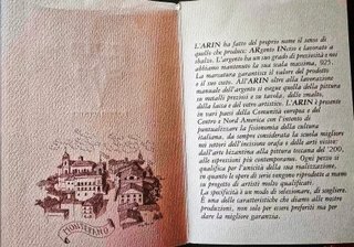 Quadro Roma Sparita Argento Inciso