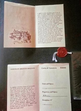 Quadro Roma Sparita Argento Inciso