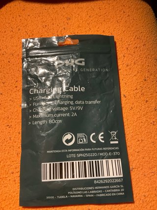 Cargador Apple 5W USB-A con cable