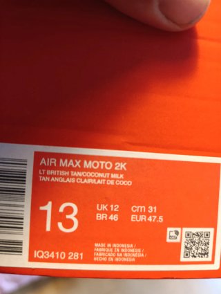 Nike Air Max Moto 2K Beige/Marrón T47'5