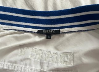 Cazadora DKNY Hombre Blanca y Azul