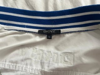 Cazadora DKNY Hombre Blanca y Azul
