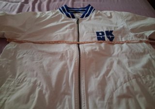 Cazadora DKNY Hombre Blanca y Azul