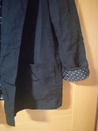 Chaqueta fina Clockhouse negra