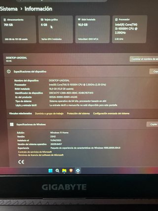 Portátil Gaming Gigabyte G5 RTX 3060