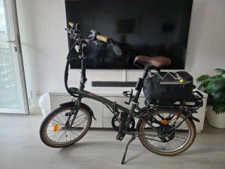 Bicicleta BTWIN plegable eléctrica