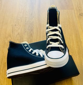 Converse Altas Negras Talla 38