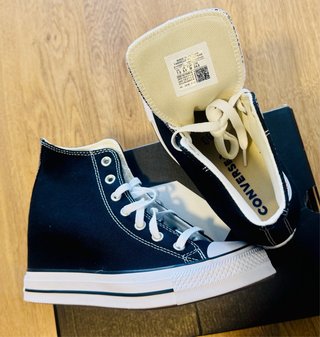 Converse Altas Negras Talla 38