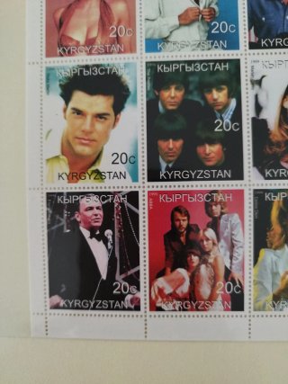 Sellos Postales Pop Stars Siglo XX