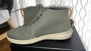 Botines verdes de tejido