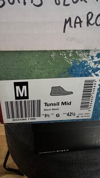 Botines verdes de tejido