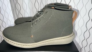 Botines verdes de tejido