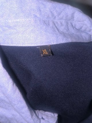 Polo azul marino cuello claro Talla XL