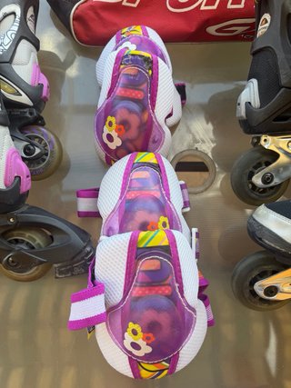 Patines en línea y equipo de protección