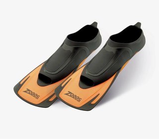 Aletas Zoggs Naranja y Negro