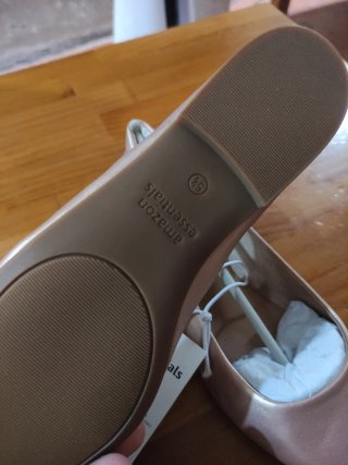 Bailarinas Beige Talla 36.5 Amazon Essentials