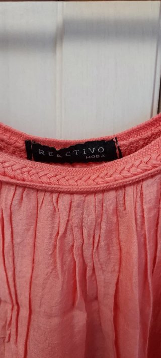 Top tirantes Reactivo Moda talla única coral
