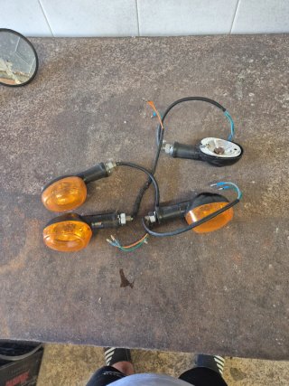 Intermitentes moto ámbar