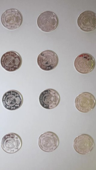 Cuadro Madera Monedas Centenario Real Madrid