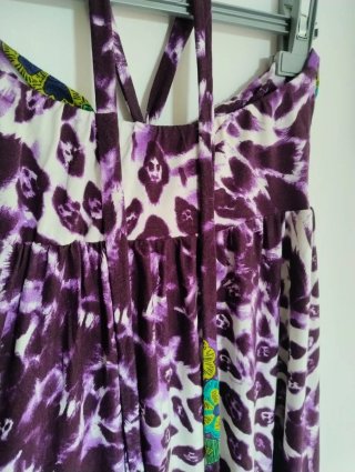 Vestido largo estampado