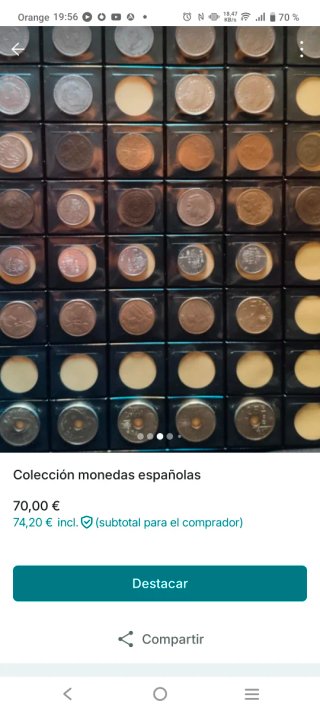 Colección monedas españolas.