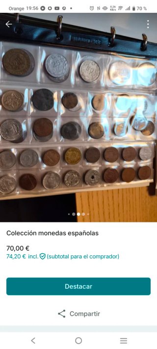 Colección monedas españolas.