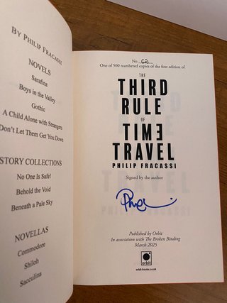 Third Rule of Time Travel Broken Binding