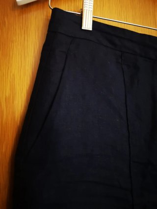 Traje de Chaleco y pantalón, Zara Lino Azul Marino
