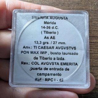 As Emérita Augusta 14-36 d.C. ( Tiberio )