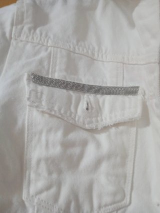 Chaqueta vaquera blanca Talla M
