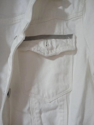 Chaqueta vaquera blanca Talla M