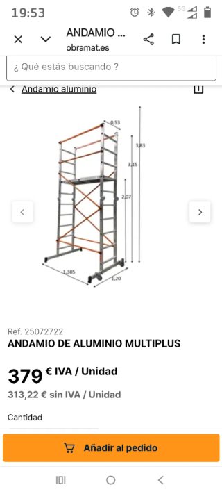 Andamio aluminio Multiplus