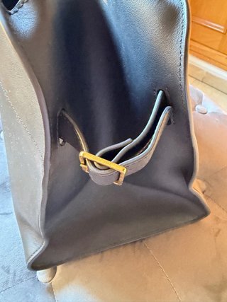 Bolso Grande Negro de Piel