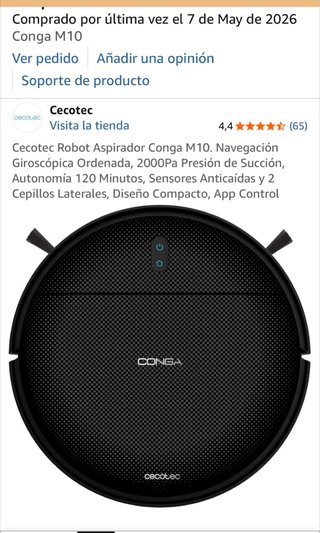Robot Aspirador Cecotec Conga M10