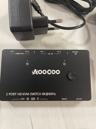 Conmutador KVM Aoocoo 2 Puertos 8K HDMI 2.1