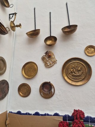 Oggetti decorativi in ottone d'epoca