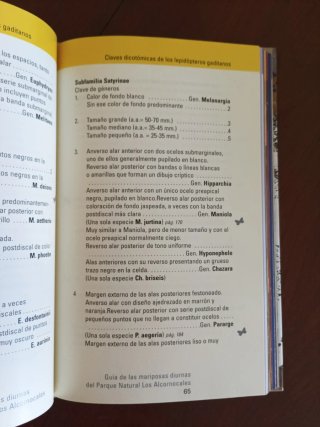 Guía de mariposas