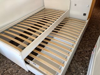 Cama nido IKEA SLÄKT blanca 90x200 cm