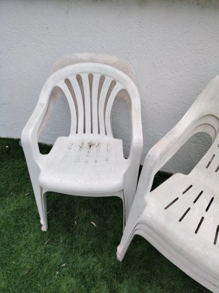 Lote 12 Sillas Jardín Plástico