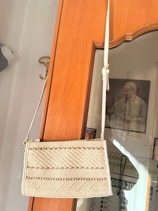 Abito in puro lino M + borsetta