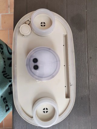 Bandeja con luces y luz LED para jacuzzi Intex