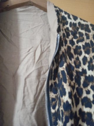 Chaqueta Reversible Estampada Leopardo