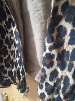 Chaqueta Reversible Estampada Leopardo