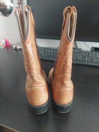 Botas Cowboy Piel Niña Talla 33-35