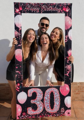 Marco de photocall 30 Cumpleaños