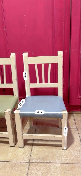 Sillas infantiles (pack 3)