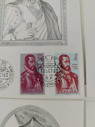 Lote Sellos España 12 OCT 62